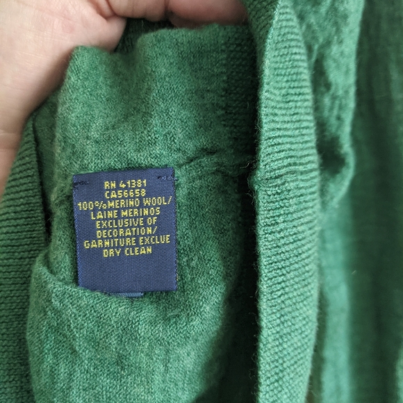 Polo Ralph Lauren Merino Wool Sweater – Men’s XLT (Tall) – Green - Picture 4 of 7